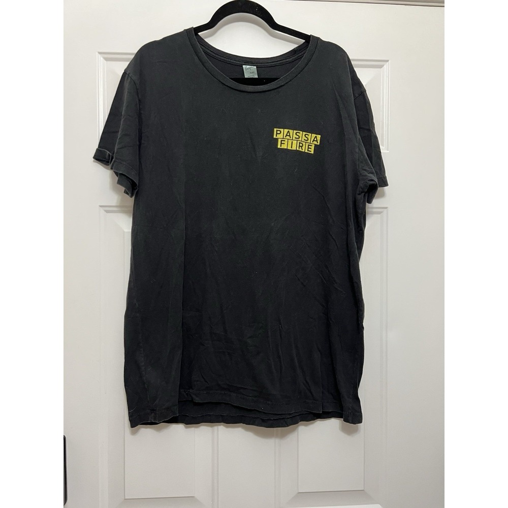 Passafire Band Shirt Size XL Waffle House Savannah Georgia Black Yellow